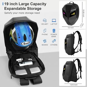 Sac à dos de moto DABASHAN, grand format, coque rigide ABS EVA, écran LED programmable DIY, écran couleur intégral pour hommes - Product Image 3