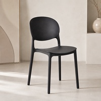 Chaise de salle à manger empilable en polypropylène, moderne, en plastique, pour cuisine, café, bistrot, restaurant, jardin, terrasse, vente en gros