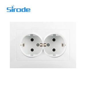 Prise Murale <span class=keywords><strong>Sirode</strong></span> Série 9202 Standard Européen 16A Moderne et Sûre, Couleur Blanche, 1 Gang, 2 Broches pour la Maison - Product Image 4