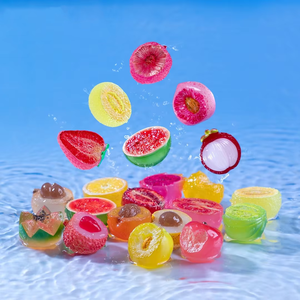 Accessoires de décoration de Noël DIY en résine peinte, écologiques et créatifs, pour micro-paysages, avec simulation abstraite de fruits (pastèque) - Product Image 2