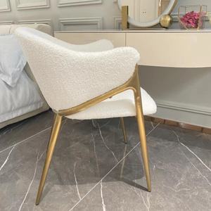 Sillas de Comedor de Terciopelo Modernas Nórdicas de Venta Caliente al por Mayor, Sillas Ergonómicas de Lujo Ligero para Sala de Estar, Juegos y Bodas - Product Image 6