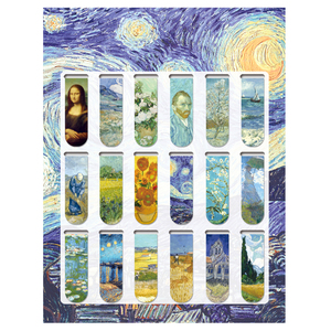 Segnalibri Magnetici Stile Pittura a Olio <span class=keywords><strong>Notte</strong></span> <span class=keywords><strong>Stellata</strong></span> di Van Gogh, Cancelleria Artistica Classica, Regalo OEM all'Ingrosso per Studenti <span class=keywords><strong>e</strong></span> Amanti dei Libri - Product Image 6