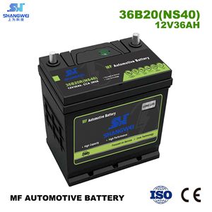 แบตเตอรี่รถยนต์ Shangwei 12V 36Ah MF แบตเตอรี่ตะกั่วกรดสำหรับสตาร์ทรถยนต์ ขนาด 196x128x202 มม. CCA380 - Product Image 2