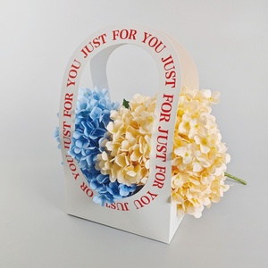 Luxury <b>White</b> Cardboard <b>Paper</b> <b>Bag</b> Custom Logo Flower Bundle Packaging Ribbon for Candle Craft Offset Printing Surface Handling - Product Image 6