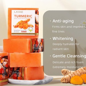 Private Label Anti rughe collagene olio di cocco anche tono della pelle miele di zenzero rimuovere l'acne sapone schiarente fatto a mano - Product Image 4