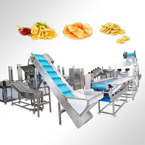 TCA 100-3000 kg/h patatine fritte automatiche fritte congelate che fanno macchina per la produzione di patatine fritte prezzo della linea della macchina