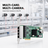Tarjeta PCI Express ADLINK PCIe-GIE74V de 4 Puertos GigE Vision PoE para Visión Artificial AOI - En Stock