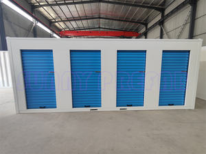 Portes roulantes multiples, cloison de séparation, pliables, assemblables, empilables, conteneurs de rangement portables, unités de stockage pliables - Product Image 5