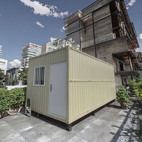 Casa Contenedor Prefabricada de 20 Pies, Diseño Plano, 2-3 Dormitorios con Cocina y Baño, Estructura Modular de Acero, Casa Pequeña Lista para Enviar