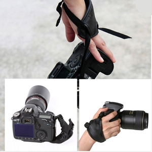 Poignée de maintien en cuir PU souple avec sangle de poignet pour <span class=keywords><strong>appareil</strong></span> <span class=keywords><strong>photo</strong></span> Nikon / Canon / Sony - Product Image 5
