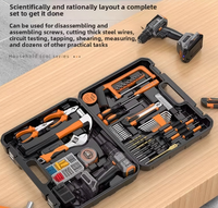 Kit de Herramientas Portátil para Taller Automotriz, 118 Piezas, Versátil, para Mantenimiento, Bricolaje, Carpintería, Herramientas Manuales y Eléctricas para Hogar y Oficina