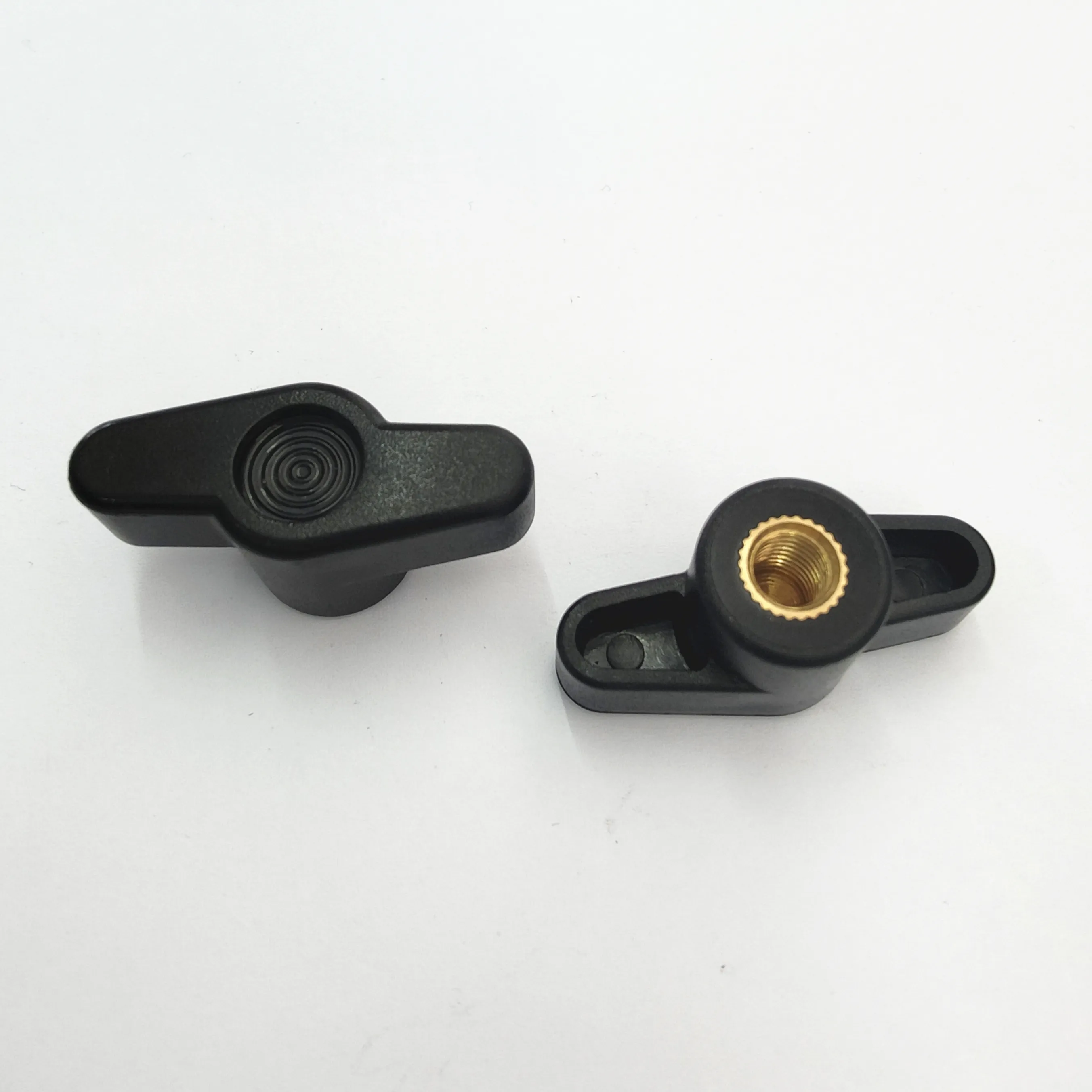 china best selling product black plastic nylon head thumb knob adjustable wing nuts