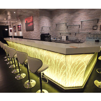 Comptoirs de bar de qualité supérieure 5 étoiles, luxe, 100% surface solide, à vendre, vente chaude
