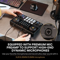 Interface Audio Professionnelle MAONO Mixeur Podcast Changeur de Voix Carte Son Studio XLR Microphones de Gaming Cartes Son Externes DJ