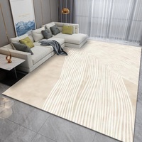 Handgefertigte & Maschinengefertigte Geometrische Muster Polypropylen Waschbare Kleine Bodenläufer für Wohnzimmer Moderner Teppich