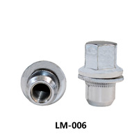 LR068126 M14x1.5 Écrou de roue en acier massif avec rondelle, grade 10.9, zingué pour Land Rover Discovery 3/4 LR3 LR4 Sport L320 L322