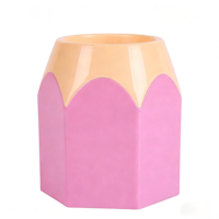 Porte-stylos rond professionnel, organisateur de bureau, boîte de rangement de papeterie, conteneur de stylos en plastique multicolore pour l'école