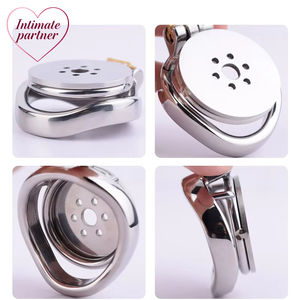 Dispositivo de Castidad con Curva, Anillo para Pene, Cinturón Metálico para Pene, Juguetes Sexuales de Bondage para Juegos BDSM - Product Image 4