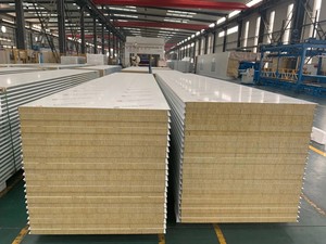 75mm yanmaz prefabrik çelik yapı duvar ve çatı yalıtımlı Metal sandviç paneller kaya yünü otel kullanımı için - Product Image 6
