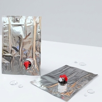 Emballage aseptique en boîte BIB (Bag-in-Box) en aluminium pour boissons liquides, anti-fuite avec robinet papillon