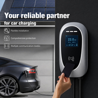 Borne de recharge murale pour VE 7kW, norme UE, 32A, protection contre les défauts de phase, UKCA, maison intelligente, sans protection contre les surtensions, contrôle intelligent par application, chargeur AC