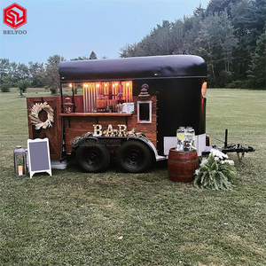 Belyoo Rimorchio <span class=keywords><strong>Vintage</strong></span> per Street Food in Vendita, Carretto Bar Birra, <span class=keywords><strong>Camion</strong></span> Gelateria, Carretti Caffè, Bar su Rimorchio per Cavalli - Product Image 4