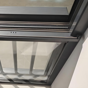 Ventana Corredera Moderna <span class=keywords><strong>de</strong></span> <span class=keywords><strong>Aluminio</strong></span> con Marco Estrecho y Recubrimiento en Polvo, Doble Acristalamiento y Mosquitera <span class=keywords><strong>de</strong></span> Acero Inoxidable para Cocina <span class=keywords><strong>de</strong></span> Lujo - Product Image 6