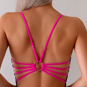 Maillot de bain une pièce sexy imprimé léopard avec coussinets de soutien-gorge sans armatures Smlxl en fibre de polyester - Product Image 4