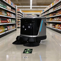 Robot de Limpieza de Pisos Comercial GLGW, Navegación Inteligente, Aspiradora Eléctrica, Desincrustante, para Grandes Áreas, Uso Industrial, Plástico, Nuevo