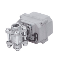 Vanne à boisseau sphérique électrique 3 pièces en acier inoxydable 1/2 ''DN15 12-24VDC & 24VAC 110-230VAC Retour automatique Failsafe NC/NO