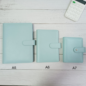 ของขวัญแฟชั่นที่กำหนดเองทนทานปกหนัง PU พรีเมี่ยมซองเงินสดออแกไนเซอร์ประหยัด DAVE ramsey แหวน Binder ผู้วางแผนงบประมาณ - Product Image 4