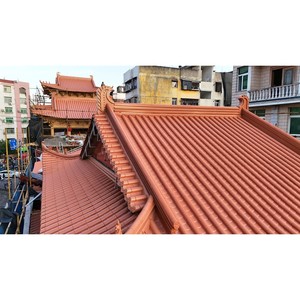 Tuile de toiture en aluminium avec revêtement PVDF, légère, ignifuge, classe A1, service de découpe laser pour toiture de villa, jardin et aménagement paysager - Product Image 4