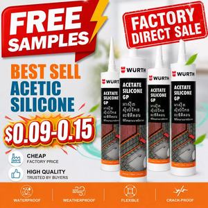 Fabricant Direct d'Usine de Mastic Silicone Acétique GP - Meilleure Vente Adhésif Étanche pour Verre Blanc Noir Transparent pour Projets - Product Image 1