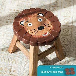 Taburete de papel tradicional creativo de Tailandia para niños, banco pequeño de animales de dibujos animados bonitos, taburete para cambiar zapatos para el hogar - Product Image 6