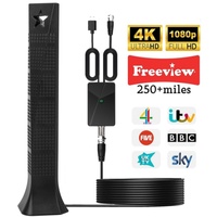 Indoor ATSC HD digitale UHF tv-antenneversterker met 5 meter mast voor Smart TV met lange afstand ontvangst van lokale zenders 4K 1080p