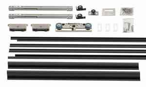 Puertas de Acero al Carbono con Mecanismo de Cierre Suave Duradero, Sistema de Puerta Corredera Oculta Montada en la Pared con Riel Invisible y Aislamiento Acústico - Product Image 3