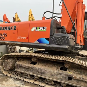 Excavatrice Hitachi d'occasion, équipement de construction lourd, couleur orange, type sur chenilles - Product Image 2
