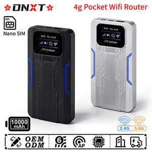 เราเตอร์พกพา DNXT 4G รองรับ 2.4G&5.8G ฮอตสปอตไวไฟแบบพกพา โมเด็มพกพา จอ LCD ไวไฟพกพา  เราเตอร์ 4G อเนกประสงค์สำหรับการเดินทาง - Product Image 1