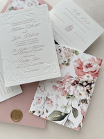 Invitaciones Elegantes con Impresión Tipográfica en Papel de Algodón Puro, Personalizadas con Grabado en Relieve, para Aniversarios, Celebraciones y Bodas, Venta al Por Mayor