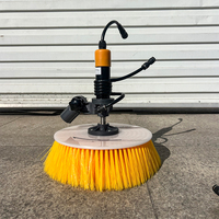 Nouvelle machine de nettoyage télescopique portative pour panneaux solaires photovoltaïques à tête unique, en fibre de carbone antidérapante, 29 m de long, pour toitures résidentielles