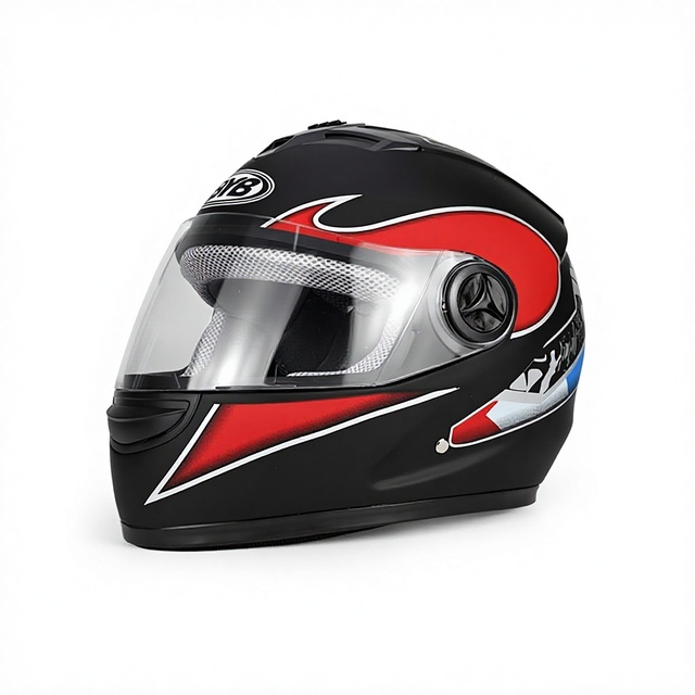 Custom Full-Face Motorcycle & Electric Bike Riding Helmet with Anti-Fog Visor Four-Season Use Adjustable Size 56-62cm