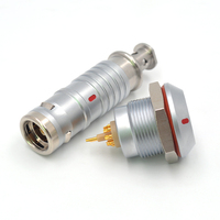 Connecteur hermétique étanche IP68, connecteur rapide pneumatique push-pull 8+1 broches, connecteur coaxial FGG Egg