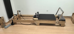 Equipo de Gimnasio para el Hogar Máquina Plegable de Estudio Comercial <span class=keywords><strong>Reformer</strong></span> de <span class=keywords><strong>Pilates</strong></span> Plegable de Madera de Roble para Yoga - Product Image 6