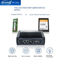 Yanling N3022 Core 10 génération mural sans ventilateur 2.5G Edge Server 485 double chaîne Linux micro-ordinateur industriel AGV Mini
