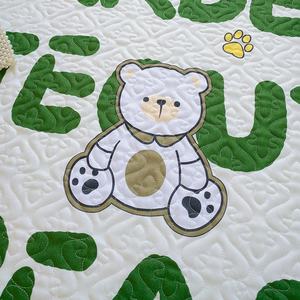 Set sarung bantal tepi katun berlapis Korea, Lembut ramah kulit jahitan cetak bunga penggunaan rumah baru bantal dapat dicuci - Product Image 3