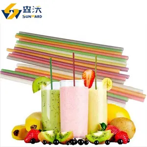 Auto 2023 Industry Use Manufacturer 150 kg/h Edible Straw Making Extruded Rice Water Juice Milk Drinking Straw Line
