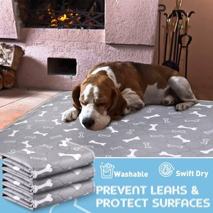 Almohadilla para perros personalizada al por mayor, almohadilla lavable reutilizable para perros y cachorros, almohadillas impermeables para orinar para mascotas para perros - Product Image 2