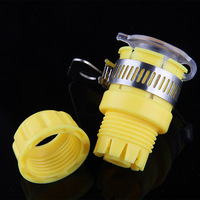 Nouveau connecteur de robinet multifonctionnel en plastique de type tube verrouillable 4/6 pouces LH-3121 Vert/jaune