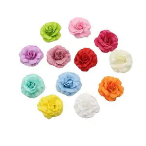 웨딩 비치 모자 장식 액세서리 인공 장미 머리 도매 수제 장식 액세서리 가짜 꽃 재료