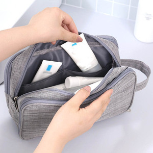 Travel Dry Wet Separation Men Gym Shaving Toiletry <strong>Wash</strong> Organiser <strong>Bag</strong> Large Waterproof Cosmetic Makeup <strong>Bag</strong> with 3 <strong>Compartments</strong> - Product Image 5